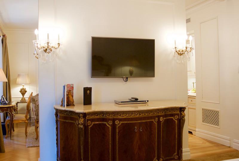 The Plaza New York City Bedroom Television