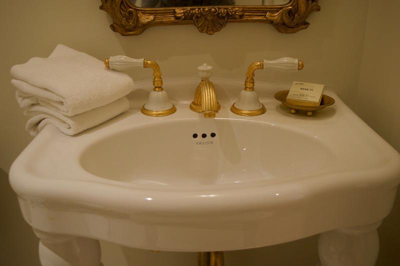 The Plaza New York City Powder Room Vanity