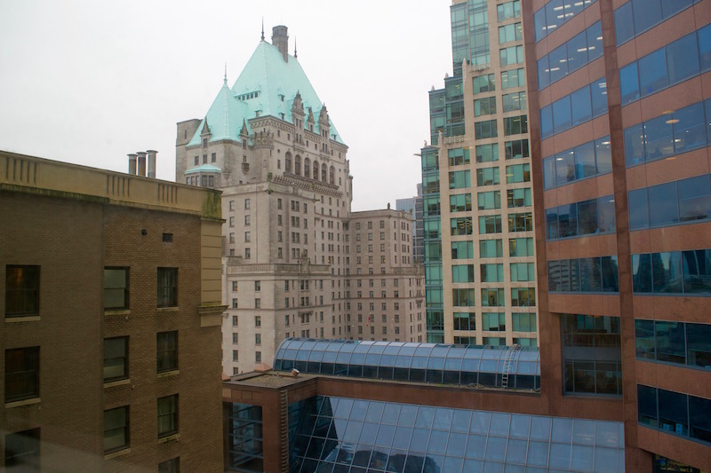 View Of The Fairmont Hotel Vancouver From Living Room