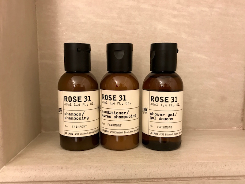 Fairmont Standard - Le Labo Rose 31 Amenities 