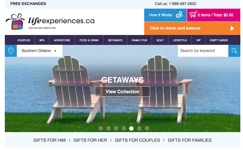 Life Experiences Homepage 