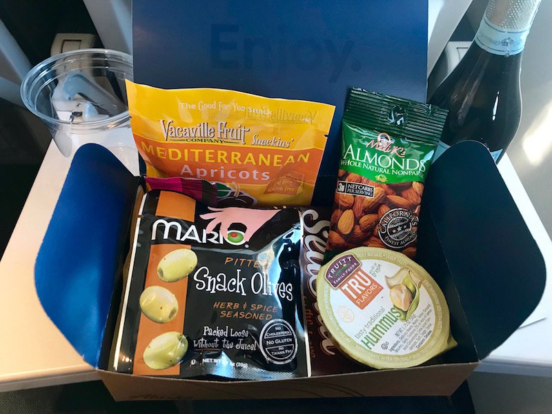 Alaska Airlines Premium Economy Snack Box