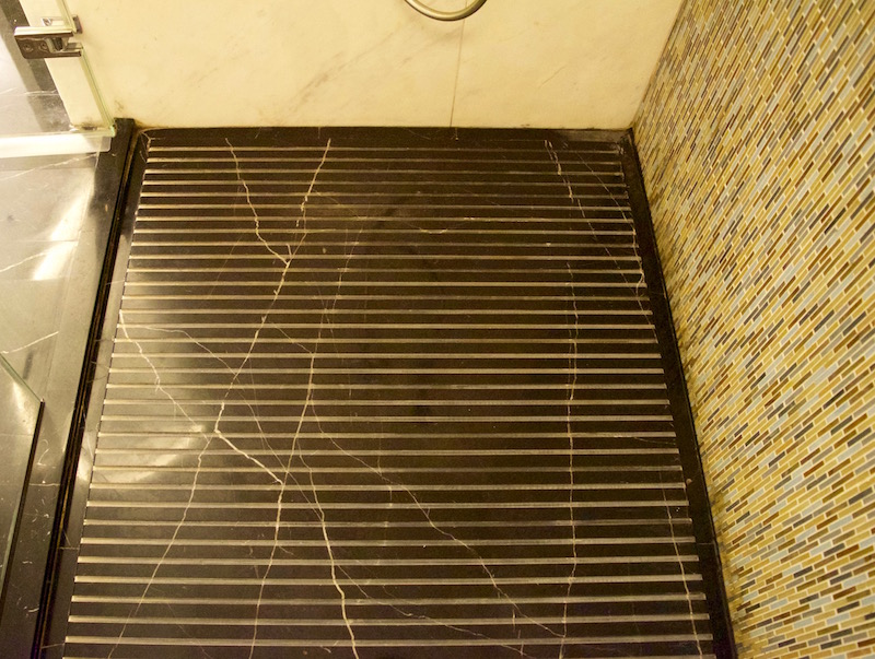 Really Uncomfortable Grooved Marble Floor