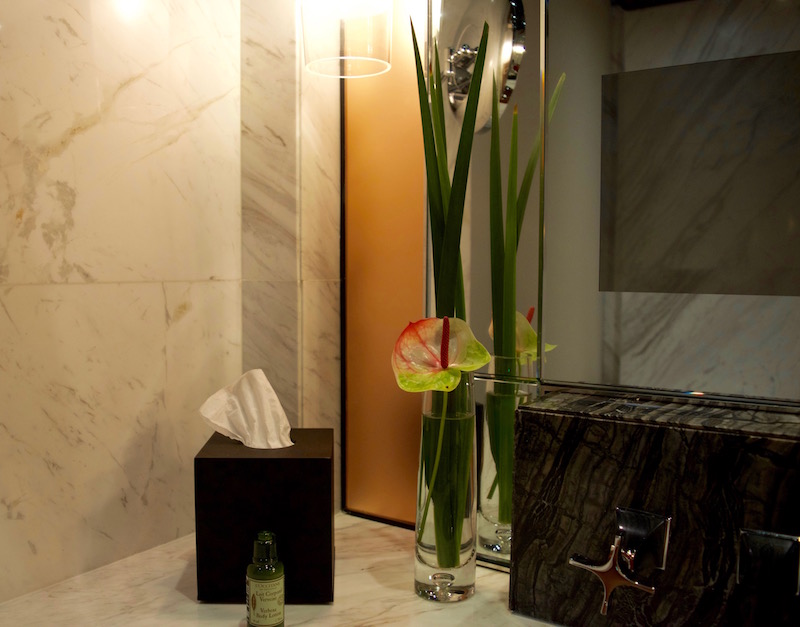 Fresh Flowers In The Bathroom