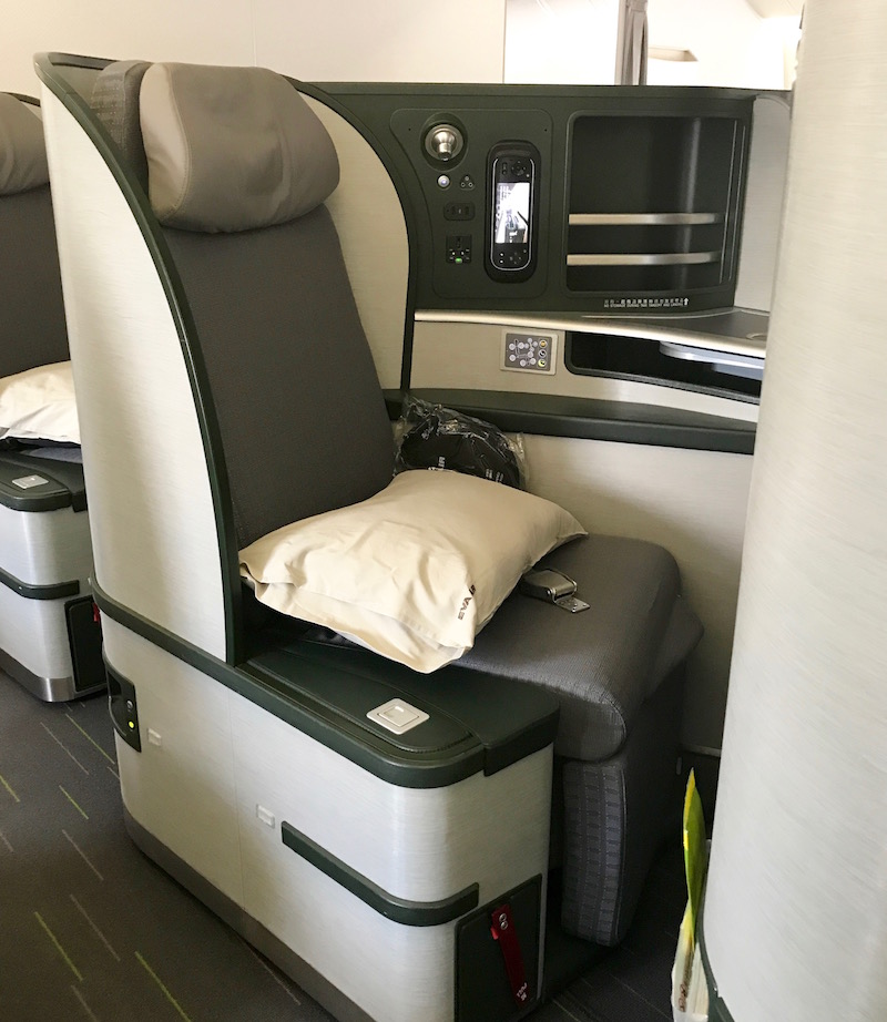 EVA Air Business Class Reverse Herringbone Seat