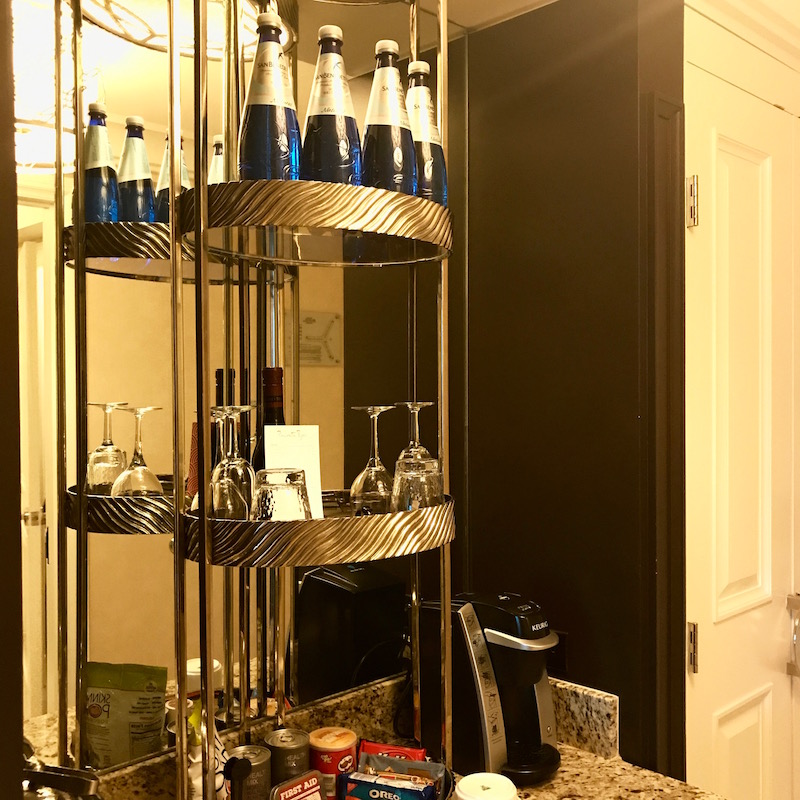 Minibar Water And Glassware