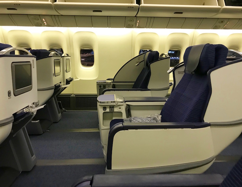 ANA Regional Business Class Seat Pitch
