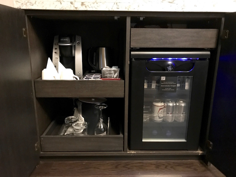 In-Room Minibar Closet