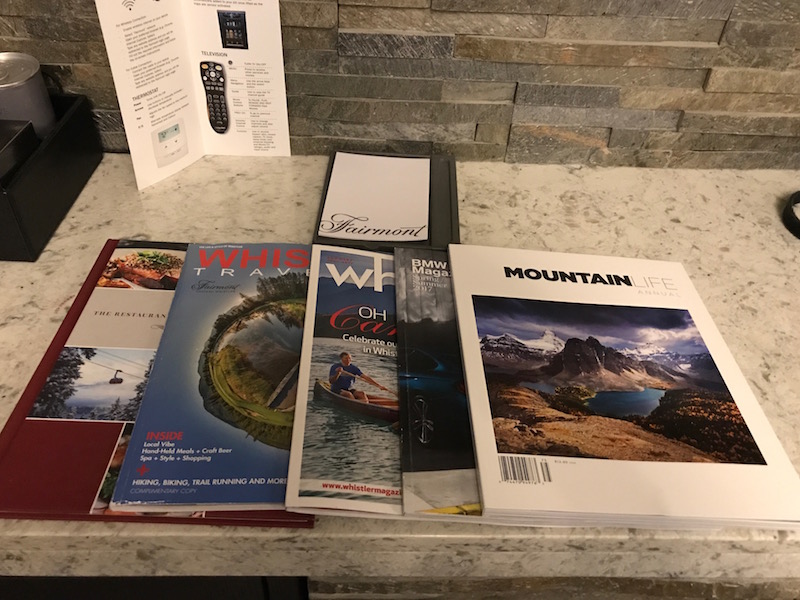 In-Room Magazine Selection