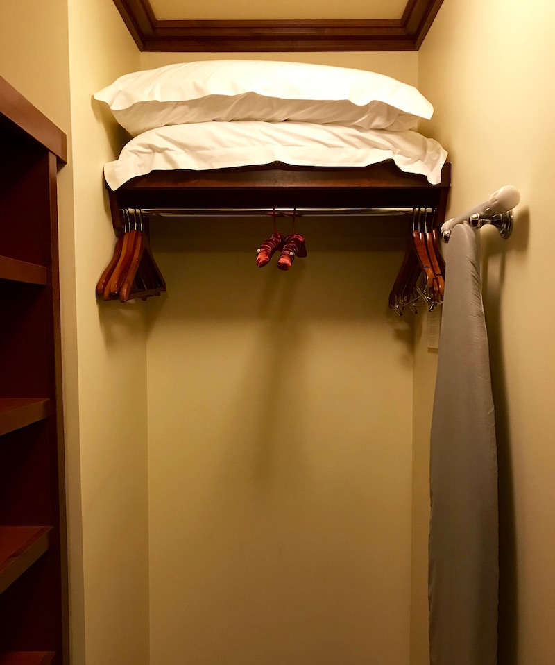 Extra Pillows And Hanging Space