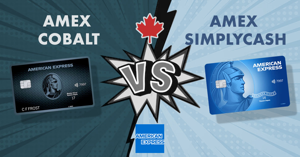 Amex Canada Cobalt vs SimplyCash Card Comparison, 2025